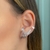 Brinco Ear Hook Cuidado - Prata 925 - Coleção Jeitos de Amar - comprar online