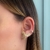 Brinco Ear Hook Cuidado - Ouro 18K - Coleção Jeitos de Amar - Ana Tomich | Joias Personalizadas