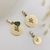 Pingente Dom de Amar - Ouro 18K - 1,3cm com Turmalina Verde