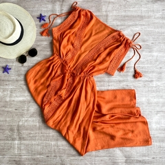 Saída de praia - Longa Laranja - Fremin | Moda Praia