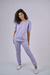 Scrubs Feminino Essência Lilas Manga Bufante