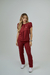 Scrubs Feminino Elegance Bordo - Profissionais do Branco