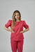 Scrubs Feminino Essência Pink Manga Bufante - comprar online