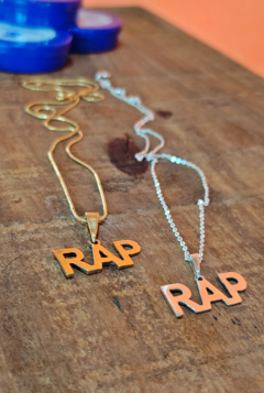 Colar/Pingente RAP (Dourado ou Prata) - comprar online