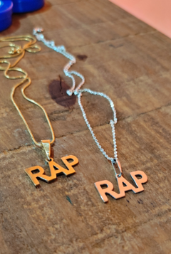 Colar/Pingente RAP (Dourado ou Prata) - comprar online