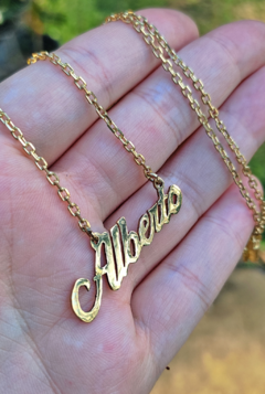 Colar/Pingente com Nomes Personalizados (Dourado ou Prata) - comprar online