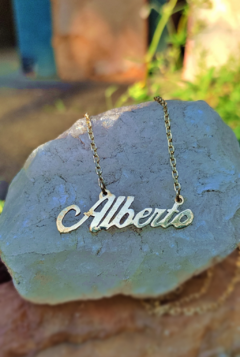 Colar/Pingente com Nomes Personalizados (Dourado ou Prata)