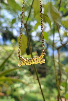 Colar/Pingente com Nomes Personalizados (Dourado ou Prata) na internet