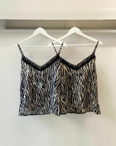 [seda print+ Encaje] Musculosa Zebra