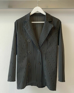 [Punto Roma] Blazer con Boton Rayado - tienda online