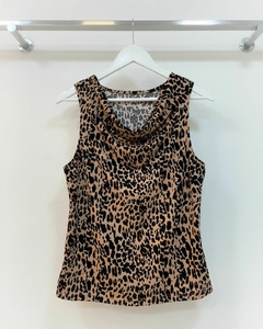 [MODAL/SEDA FRÍA] Musculosa buche animal print en internet