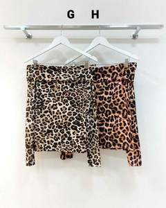 [MODAL/SEDA FRIA] Remera Off Shoulder Animal Print en internet