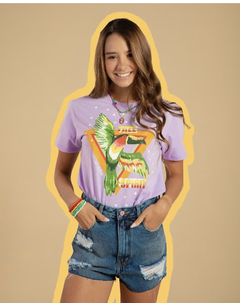 T-Shirt FREE SPIRIT lilás - DEBRAND - comprar online