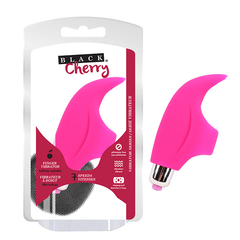 Vibrador de Dedo Pink com 7 Modos de Vibração - Black Cherry