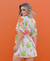 Vestido Kimono Clivia Curto Estampado na internet