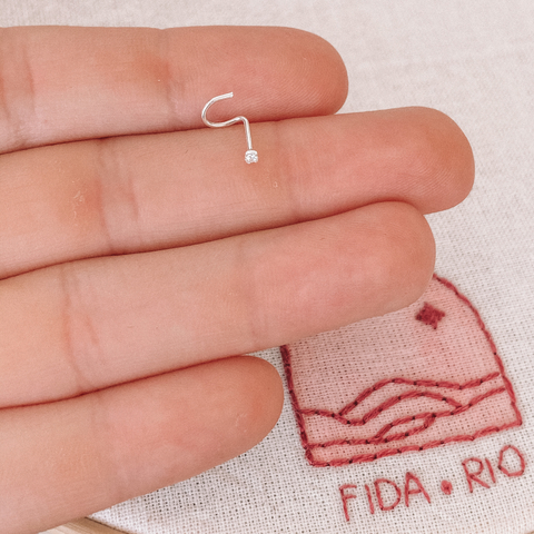 Piercing Bolinha & zircônia Hélix - FIDA rio