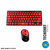 KIT FREESTYLE V2 TECLADO E MOUSE SEM FIO PRETO E VERMELHO REF 60000092