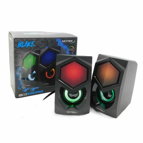 PARLANTE NETMAK GAMER NM-BLAKE 2.0 PLUG+USB