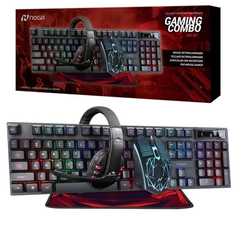 COMBO GAMER 4 EN 1 NOGA NKB-407