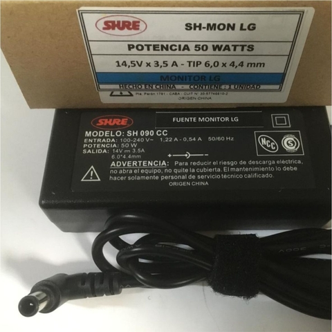 FUENTE PARA MONITOR LG SHURE SH-MONLG 50W 14.5V