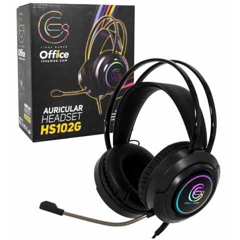 AURICULAR OFFICE GAMER OFF-HS102G 2PLUG