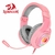 AURICULAR REDRAGON H260 HYLAS RGB PINK+ADAPPS4