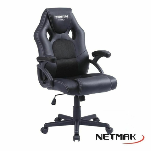 SILLA GAMER NETMAK ERGONOMICA PHONTUM NEGRO