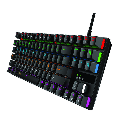 TECLADO MECANICO GAMER NETMAK NM-SKILL NEGRO 80%