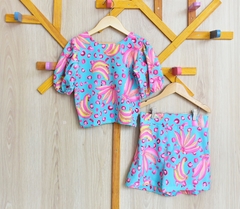 COMBINADINHO BLUSA E SHORT MELINA BANANA