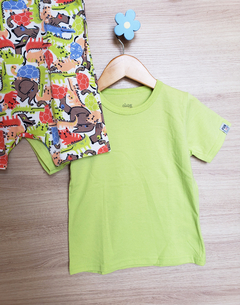 Conjunto blusa e macaquinho moletom elefantinho - loja online