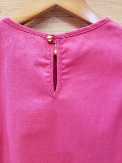 Imagem do Conjunto short mix cores + blusa babados rosa pink