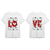 Conjunto de Camisetas Personalizadas - “LOVE"