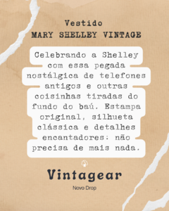 VESTIDO MARY SHELLEY VINTAGE 100% ALGODÃO - Blue Tree