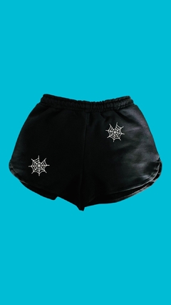 Short Moletom Teias de Aranha Coleção We love Monsters - Blue Tree