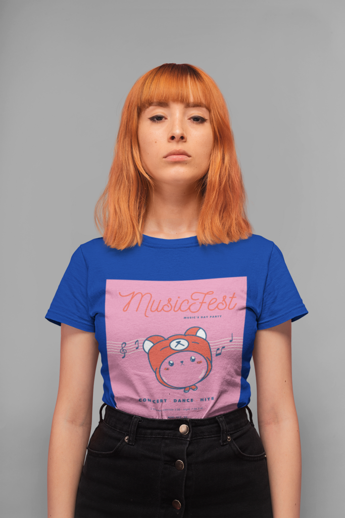 T-shirt Music Fest Kawaii, roupas kawaii onde comprar