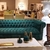 Sillón Chesterfield en Pana Premium verde. - comprar online