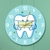 Imagem do Relógio de parede tipo modelo dente usando (máscara cirúrgica)- PRODUTO IMPORTADO
