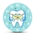 Relógio de parede tipo modelo dente usando (máscara cirúrgica)- PRODUTO IMPORTADO na internet