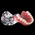 Modelo para dentaduras e próteses dentárias, dispositivo removível de uso interno para ensino de dentes com implante - loja online