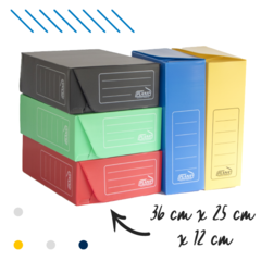 Cajas de Archivo Pack x 5 Oficio 12 TV Colores clásicos Modelo 701 en internet