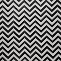 Tapete de couro Unique Geométrico Chevron Preto e Branco 2,10m X 2,50m - comprar online