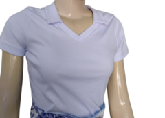 Camiseta canelada gola Polo na internet