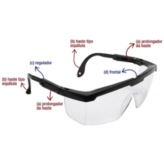Óculos de Proteção Hospitalar EPI CA Enfermagem Hospital Indústria - comprar online