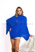 Poncho Ayla azul royal