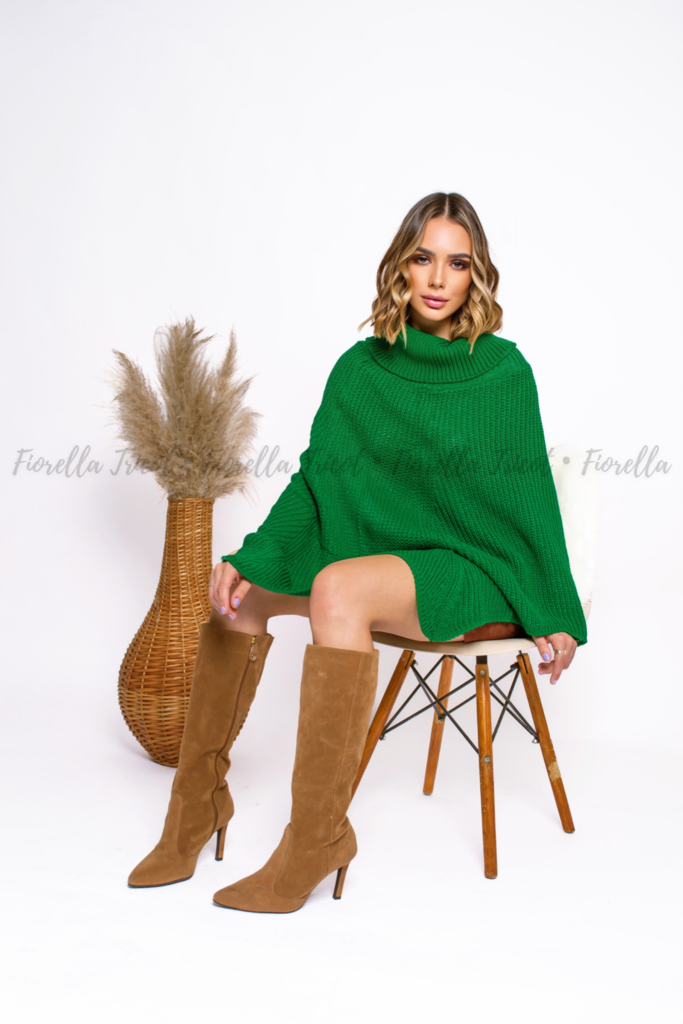 Poncho Ayla bandeira - Comprar em Fiorella Tricot