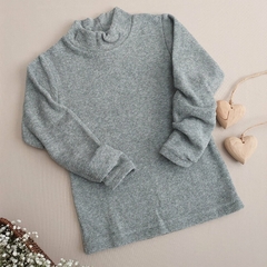 Blusa uni boucle ML lisa - A126