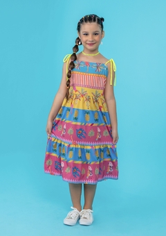 Vestido Midi Tropical Colors - comprar online