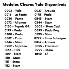 Kit 300 Chaves Yale Gold - comprar online