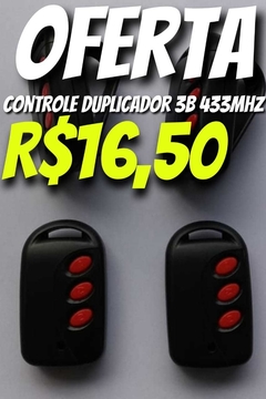 Controle Duplicador 292Mhz - 3 Botões Art Gold