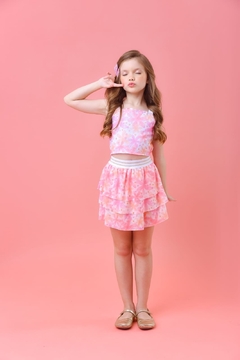 Conjunto Tule Flores - Amora Kids